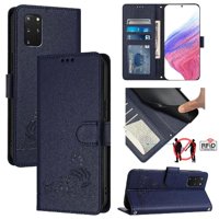 Funda Tipo Cartera Foxdock Para Samsung Galaxy S20 Plus Con Soporte, Ranuras, Rfid, Diseño De Gato