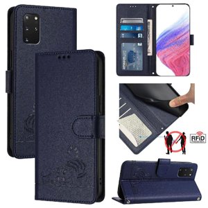 Funda Tipo Cartera Foxdock Para Samsung Galaxy S20 Plus Con Soporte, Ranuras, Rfid, Diseño De Gato