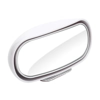 Ioensy - Universal Hd360 Coche Gran Angular Convexo Vista Lateral Trasera Espejo De Punto Ciego Blanco