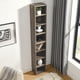 8-Tier Media Tower Rack, CD DVD Slim Storage Cabinet with Adjustable ...