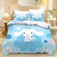 thumbnail image 1 of Cinnamoroll Cute Bed Duvet Cover Funny Anime Cartoon Bedding Sets Lightweight 3 Piece Comforter Sets, 1 of 3