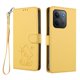 thumbnail image 1 of Xiaomi Redmi 15C 4G/5G Funda Billetera con Estampado de Gato, Amarillo, 1 of 6