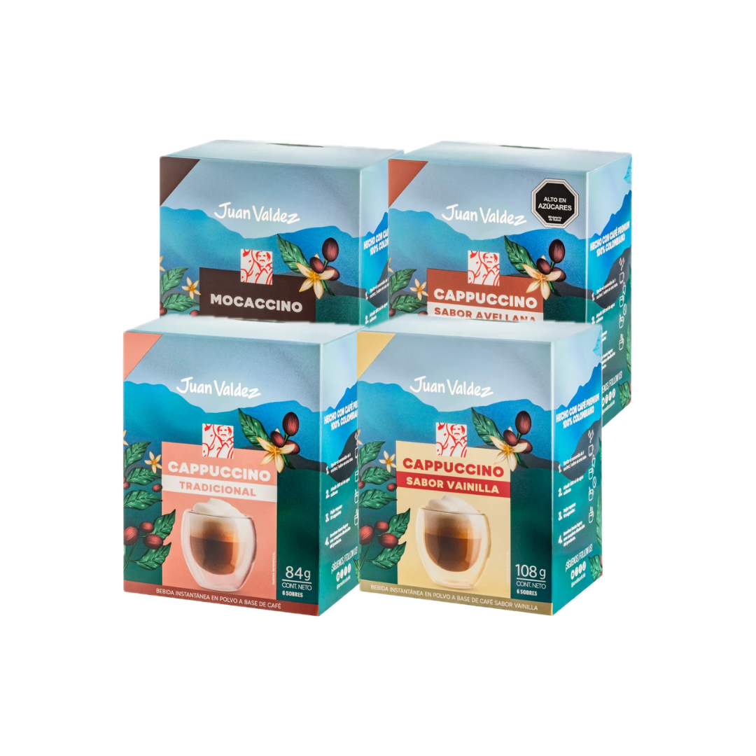 Pack 4 Mixes Café Juan Valdez Variedades