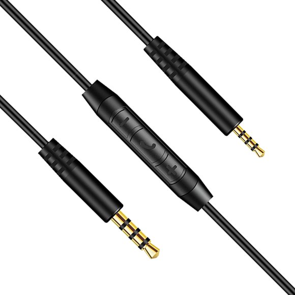 Cable de audio Weatwo 2.5 mm a 3.5 mm 155 cm con micrófono