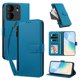 thumbnail image 2 of Funda con Billetera para [BLU View 5] con Bolsillo Zipper y Tarjetero Azul lago, 2 of 6