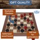 thumbnail image 3 of Set de damas WE Games Old School, madera roja y negra, 30 cm, 3 of 9