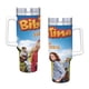 thumbnail image 4 of Bibi y Tina Vaso aislado de acero inoxidable con asa, diseño temático, regalo para familia, amigos y fans; incluye pajita y encaja en el portavasos estándar, 40 oz, 4 of 6