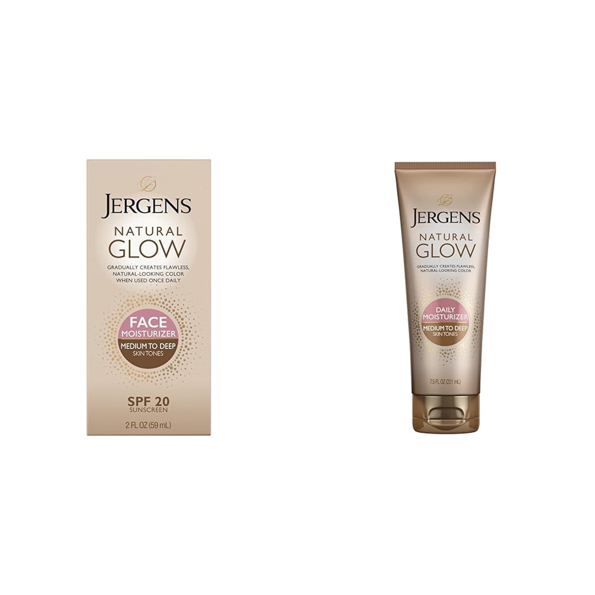 Autobronceante Rostro Jergens Natural Glow Spf 20
