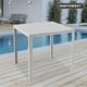 thumbnail image 2 of Mesa Terraza Polywood Impermeable 78x78cm Blanca Blanco Tamaño Único, 2 of 4