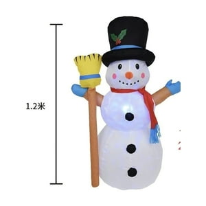 Aladdins Shop - Muñeco De Nieve Inflable 1,2 Metros - Figuras Adornos De Navidad