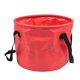 thumbnail image 4 of Cubo de agua plegable al aire libre Portador a prueba de fugas Rojo 30L, 4 of 5