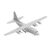 Magideal - 1/144 Modelo De Avión De Transporte, Modelo De Avión, Us C130 Miniatura 4D Con Colección De Decoración De Soporte