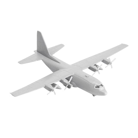 Magideal - 1/144 Modelo De Avión De Transporte, Modelo De Avión, Us C130 Miniatura 4D Con Colección De Decoración De Soporte