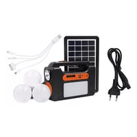 Leonimport - Parlante Bt Usb C/Lampara+Panel Solar Linterna Camping