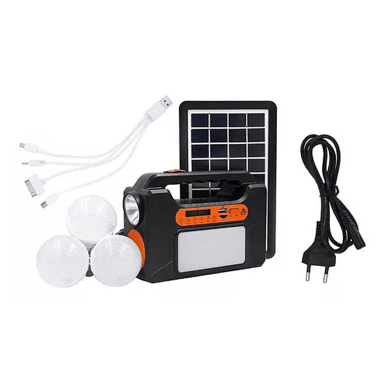 Leonimport - Parlante Bt Usb C/lampara+panel Solar Linterna Camping