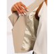 thumbnail image 5 of INSPIRE CHIC Chaqueta de Traje Casual de Negocios sin Cuello para Mujer, Regreso a Clases, Oficina de Trabajo, Blazer Corto 3XL Camel, 5 of 6