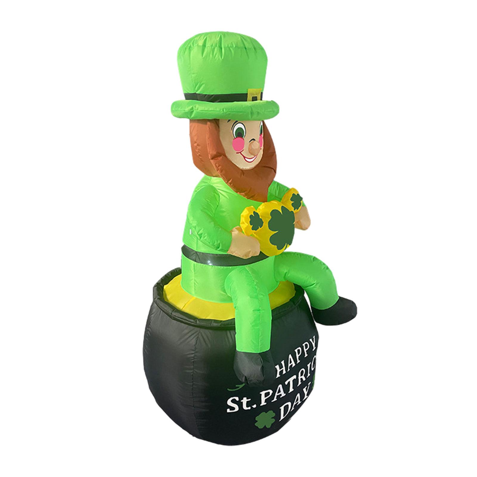 Magideal - Decoración Inflable Del Día De San Patricio De 6 Pies, Decoración De Jardín, Decoración De Jardín, Enchufe Estadounidense De 110V, Impermeable Al Aire