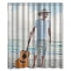 thumbnail image 1 of Cortina de ducha Kenny Chesney, juego de cortinas de baño con ganchos, tamaño 60 x 72 pulgadas, 1 of 3