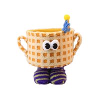 Bothyi - Organizador De Escritorio De Dibujos Animados Cesta De Almacenamiento De Juguetes Para Encimera De Ceremonia De Escritorio Amarillo