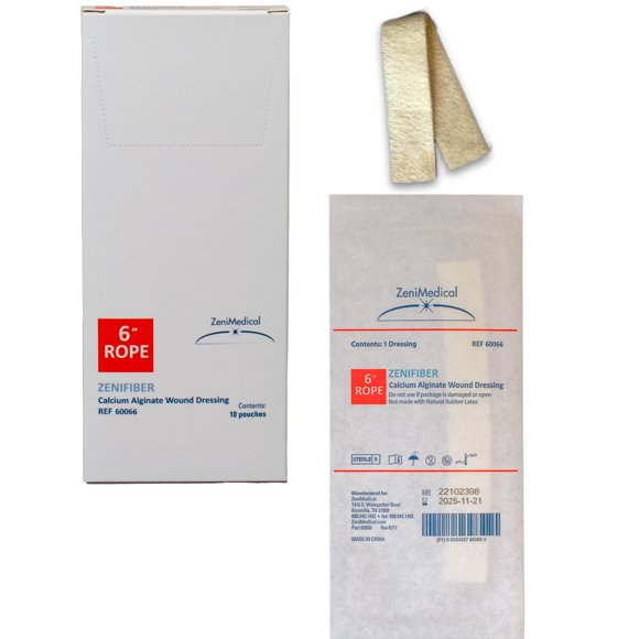 Apósito de cuerda Zeni Medical 15 cm, 10 unidades por caja