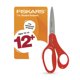 thumbnail image 1 of Tijera Fiskars Student 18 cm puntiaguda roja, hoja de 7 cm, 1 of 3