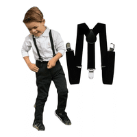 Suspensor Negro Niño/Niña Tirante,Suspensorio, Outfit Fiesta