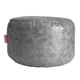 thumbnail image 1 of Puf otomano redondo gris cubierta reposapiés Slipcover, 1 of 5