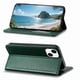 thumbnail image 3 of Funda tipo cartera para iPhone 15 Plus de piel con cierre magnético, ranuras para tarjetas y correa para la muñeca Verde, 3 of 6