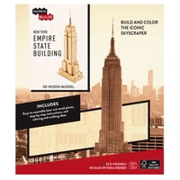 Insight - New York Empire State Building Modelo Armable En Madera