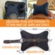 thumbnail image 5 of Almohada Aeris para reposacabezas de coche, 100% espuma viscoelástica, con correa y bolsa, 5 of 6