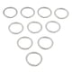 thumbnail image 4 of 10 Unids Acero Inoxidable O Anillo Deportes Llavero Hebilla Titular Camping Plata 28mm, 4 of 5