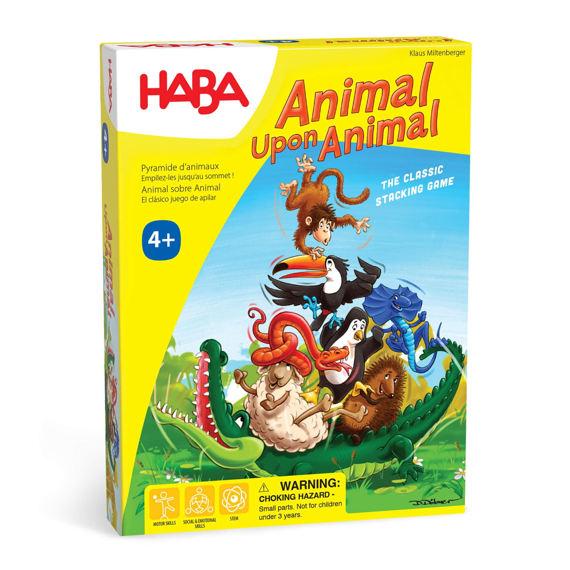 Juego De Madera Para Apilar Haba Animal Upon Animal Family 4-8 Years