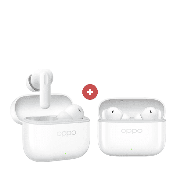 Audífonos OPPO Enco Buds3 Pro Blancos, Pack Doble (2 Unidades)