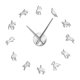 thumbnail image 1 of Reloj De Pared DIY 3D Etiqueta De Espejo Moderna Decoración De Oficina En Casa Relojes Plata, 1 of 5