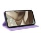 thumbnail image 3 of Funda Billetera de Cuero para Motorola Edge 50 5G con Tarjetero y Soporte - Tapa Magnética Morado, 3 of 6