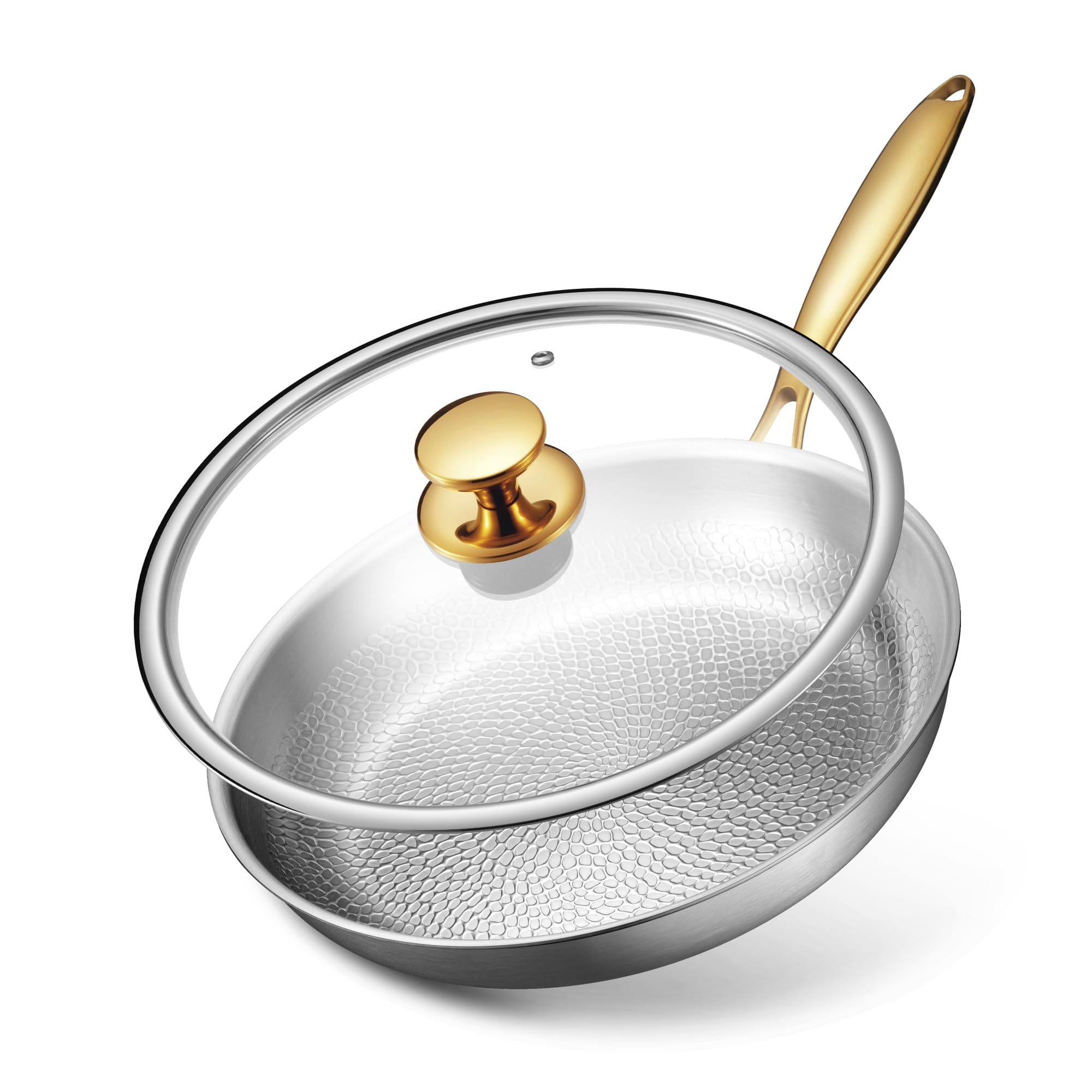 Tagine De Titanio Puro Titanium Wave De 30 Cm, Martillado, Apto Para Inducción Y Horno