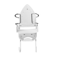 Magideal - Estantería De Hierro Para Guardar Planchas, Soporte De Pared Con Estilo Contemporáneo Blanco