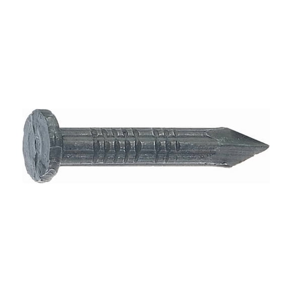 Cabezal en T de acero brillante Nail Grip-Rite Masonry de 2,5 pulgadas y 2,27 kg