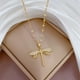 thumbnail image 3 of Collar Libélula Cadena En Acero Inoxidable - Bañado Oro 18k, 3 of 3