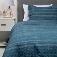 Zahr - Cubrecama Estampado 1.5 Plazas Azul