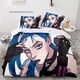 thumbnail image 1 of Anime Game Jinx Bedding Set Single Twin Full Queen King Size Bed Set Aldult Kid Bedroom Duvetcover Sets ropa de cama Kawaii Bed Sheets, 1 of 5
