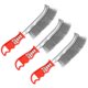 thumbnail image 1 of Cepillo de alambre QWORK 23 cm, juego de 3 piezas, acero inoxidable, 1 of 8