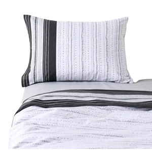 Genérico - Combo Sabana 1.5 Plaza 144 Hilos + 2 Almohadas Cannon