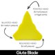 thumbnail image 2 of Rodillo de masaje GLUTE BLADE Piriformis con 3 cabezales de densidad media, 2 of 5