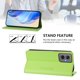 thumbnail image 3 of Funda Billetera con Soporte para Motorola Moto G55 5G Bloqueo RFID Plegable Verde claro, 3 of 6
