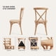 thumbnail image 3 of Silla Comedor Madera Ratán Apilable Crossback Natural, 3 of 8