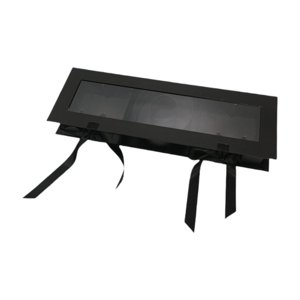 Magideal - Caja Para Flores Decorativa Contenedor Rellenable Empaque Para Regalos Caja De Cartón Con Diseño Elegante De Letras Mamá Adecuado Para Aniversarios Y Negro