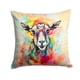 thumbnail image 1 of Cojín Hippie Animal Goat 14 X 14, 1 of 5