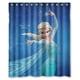 thumbnail image 1 of Cortina de ducha de dibujos animados de Frozen, juego de cortina de baño con ganchos, tamaño 60 x 72 pulgadas, 1 of 3