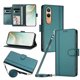 thumbnail image 1 of Funda Billetera de Cuero Sintético para OnePlus Nord CE4 Lite 5G, Verde Oscuro, 1 of 6